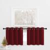 imageNICETOWN Red Blackout Tiers Window Curtains 30 inch Length 2 Panels Short Tiers for Home Decor Small Kitchen Christmas Curtains for Half Window 52 by 30 Inch 2 Panels Burgundy RedBurgundy Red
