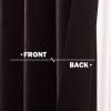 imageNICETOWN Red Blackout Tiers Window Curtains 30 inch Length 2 Panels Short Tiers for Home Decor Small Kitchen Christmas Curtains for Half Window 52 by 30 Inch 2 Panels Burgundy RedToffee Brown