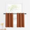 imageNICETOWN Red Blackout Tiers Window Curtains 30 inch Length 2 Panels Short Tiers for Home Decor Small Kitchen Christmas Curtains for Half Window 52 by 30 Inch 2 Panels Burgundy RedBurnt Orange