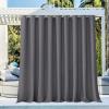 imageNICETOWN Room Darkning Bedroom Curtain W84 x L84 Stainless Steel Grommet Top Blackout Heavy Weight Window Treatment Thermal Insulated Sunlight Block Drape Panel for Sun RoomPorch TanGrey