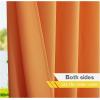 imageNICETOWN Room Darkning Bedroom Curtain W84 x L84 Stainless Steel Grommet Top Blackout Heavy Weight Window Treatment Thermal Insulated Sunlight Block Drape Panel for Sun RoomPorch TanOrange