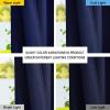 imageNICETOWN Room Darkning Bedroom Curtain W84 x L84 Stainless Steel Grommet Top Blackout Heavy Weight Window Treatment Thermal Insulated Sunlight Block Drape Panel for Sun RoomPorch TanNavy Blue
