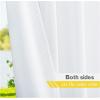 imageNICETOWN Room Darkning Bedroom Curtain W84 x L84 Stainless Steel Grommet Top Blackout Heavy Weight Window Treatment Thermal Insulated Sunlight Block Drape Panel for Sun RoomPorch TanLily White