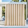 imageNICETOWN Room Darkning Bedroom Curtain W84 x L84 Stainless Steel Grommet Top Blackout Heavy Weight Window Treatment Thermal Insulated Sunlight Block Drape Panel for Sun RoomPorch TanBiscotti Beige