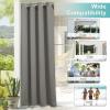 imageNICETOWN Room Darkning Bedroom Curtain W84 x L84 Stainless Steel Grommet Top Blackout Heavy Weight Window Treatment Thermal Insulated Sunlight Block Drape Panel for Sun RoomPorch TanSand