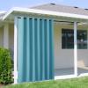 imageNICETOWN Room Darkning Bedroom Curtain W84 x L84 Stainless Steel Grommet Top Blackout Heavy Weight Window Treatment Thermal Insulated Sunlight Block Drape Panel for Sun RoomPorch TanTeal Blue