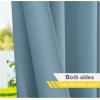 imageNICETOWN Room Darkning Bedroom Curtain W84 x L84 Stainless Steel Grommet Top Blackout Heavy Weight Window Treatment Thermal Insulated Sunlight Block Drape Panel for Sun RoomPorch TanTeal