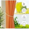imageNICETOWN Room Darkning Bedroom Curtain W84 x L84 Stainless Steel Grommet Top Blackout Heavy Weight Window Treatment Thermal Insulated Sunlight Block Drape Panel for Sun RoomPorch TanOrange
