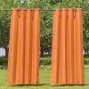 imageNICETOWN Room Darkning Bedroom Curtain W84 x L84 Stainless Steel Grommet Top Blackout Heavy Weight Window Treatment Thermal Insulated Sunlight Block Drape Panel for Sun RoomPorch TanOrange