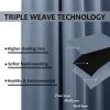 imageNICETOWN Room Darkning Bedroom Curtain W84 x L84 Stainless Steel Grommet Top Blackout Heavy Weight Window Treatment Thermal Insulated Sunlight Block Drape Panel for Sun RoomPorch TanStone Blue