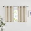 imageNICETOWN Rustic Linen 102 inch Long Curtains for Living Room Grommet Privacy Added Thick Linen Weave with Light Filter Window Curtains ampamp Drapes for Bedroom Olive Green W55 x L102 2 PanelsAngora