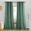 imageNICETOWN Rustic Linen 102 inch Long Curtains for Living Room Grommet Privacy Added Thick Linen Weave with Light Filter Window Curtains ampamp Drapes for Bedroom Olive Green W55 x L102 2 PanelsOlive Green
