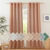 imageNICETOWN Rustic Linen 102 inch Long Curtains for Living Room Grommet Privacy Added Thick Linen Weave with Light Filter Window Curtains ampamp Drapes for Bedroom Olive Green W55 x L102 2 PanelsTerracotta
