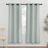 imageNICETOWN Rustic Linen 102 inch Long Curtains for Living Room Grommet Privacy Added Thick Linen Weave with Light Filter Window Curtains ampamp Drapes for Bedroom Olive Green W55 x L102 2 PanelsSage Green
