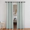 imageNICETOWN Rustic Linen 102 inch Long Curtains for Living Room Grommet Privacy Added Thick Linen Weave with Light Filter Window Curtains ampamp Drapes for Bedroom Olive Green W55 x L102 2 PanelsSage Green