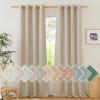 imageNICETOWN Rustic Linen 102 inch Long Curtains for Living Room Grommet Privacy Added Thick Linen Weave with Light Filter Window Curtains ampamp Drapes for Bedroom Olive Green W55 x L102 2 PanelsAngora