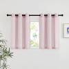 imageNICETOWN Rustic Linen 102 inch Long Curtains for Living Room Grommet Privacy Added Thick Linen Weave with Light Filter Window Curtains ampamp Drapes for Bedroom Olive Green W55 x L102 2 PanelsBlush Pink