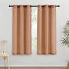 imageNICETOWN Rustic Linen 102 inch Long Curtains for Living Room Grommet Privacy Added Thick Linen Weave with Light Filter Window Curtains ampamp Drapes for Bedroom Olive Green W55 x L102 2 PanelsBurnt Orange