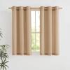 imageNICETOWN Rustic Linen 102 inch Long Curtains for Living Room Grommet Privacy Added Thick Linen Weave with Light Filter Window Curtains ampamp Drapes for Bedroom Olive Green W55 x L102 2 PanelsCamel