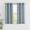 imageNICETOWN Rustic Linen 102 inch Long Curtains for Living Room Grommet Privacy Added Thick Linen Weave with Light Filter Window Curtains ampamp Drapes for Bedroom Olive Green W55 x L102 2 PanelsStone Blue