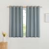 imageNICETOWN Rustic Linen 102 inch Long Curtains for Living Room Grommet Privacy Added Thick Linen Weave with Light Filter Window Curtains ampamp Drapes for Bedroom Olive Green W55 x L102 2 PanelsStone Blue