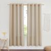 imageNICETOWN Rustic Linen 102 inch Long Curtains for Living Room Grommet Privacy Added Thick Linen Weave with Light Filter Window Curtains ampamp Drapes for Bedroom Olive Green W55 x L102 2 PanelsAngora