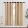 imageNICETOWN Rustic Linen 102 inch Long Curtains for Living Room Grommet Privacy Added Thick Linen Weave with Light Filter Window Curtains ampamp Drapes for Bedroom Olive Green W55 x L102 2 PanelsBurlap