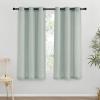 imageNICETOWN Rustic Linen 102 inch Long Curtains for Living Room Grommet Privacy Added Thick Linen Weave with Light Filter Window Curtains ampamp Drapes for Bedroom Olive Green W55 x L102 2 PanelsSage Green