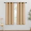 imageNICETOWN Rustic Linen 102 inch Long Curtains for Living Room Grommet Privacy Added Thick Linen Weave with Light Filter Window Curtains ampamp Drapes for Bedroom Olive Green W55 x L102 2 PanelsBurlap