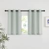 imageNICETOWN Rustic Linen 102 inch Long Curtains for Living Room Grommet Privacy Added Thick Linen Weave with Light Filter Window Curtains ampamp Drapes for Bedroom Olive Green W55 x L102 2 PanelsSage Green