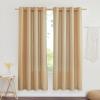 imageNICETOWN Rustic Linen 102 inch Long Curtains for Living Room Grommet Privacy Added Thick Linen Weave with Light Filter Window Curtains ampamp Drapes for Bedroom Olive Green W55 x L102 2 PanelsBurlap