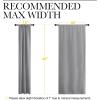 imageNICETOWN Short Room Darkening Curtains for Kitchen  Home Decoration Thermal Insulated Rod Pocket Blackout Blinds ampamp Drapes for Small Windows Silver Grey 2 Panels W34 x L45 Inch