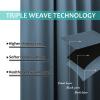 imageNICETOWN Smoky Blue Full Shade Curtain Panels 37quot Wide x 70quot Long Smoky Blue Pair of Thermal Insulated ampamp Energy Efficiency Blackout Drapes for Living Room Lined Silky Performance Window Dressing
