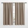 imageNICETOWN Blackout Curtain Panels for Living Room  Taupe Color 34x63 Inch 2 Panels Set Thermal Insulated Room Darkening Blackout DrapesDraperies with Rod Pocket ampamp Back Tab for Window