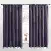 imageNICETOWN Blackout Curtains for Bedroom Blackout Curtain Panels Greyish Purple 1 Pair 70 by 63inch Window Treatment Energy Saving Thermal Insulated Solid Rod Pocket Blackout DrapesDraperies