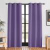 imageNICETOWN Blackout Curtains for Bedroom Lilac Purple 42 W by 80 L Set of 2 Thermal Insulated Curtains ampamp Drapes with Grommet Top for Living Room Privacy Window Treatment Draperies