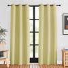 imageNICETOWN Blackout Curtains for Bedroom Paler Yellow 42 W by 80 L Set of 2 Thermal Insulated Curtains ampamp Drapes with Grommet Top for Living Room Privacy Window Treatment Draperies