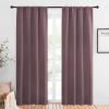 imageNICETOWN Blackout Curtains for Living Curtains Window Treatment Thermal Insulated Room Darkening Drape Panels for Patio Sliding Glass Door Dry Rose Set of 2 42 inches Width by 84 inches Length