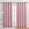 imageNICETOWN Blackout Draperies Curtains for Kids Room Greyish Purple Set of 2 70 by 84 inches Window Treatment Thermal Insulated Solid Grommet Blackout Drape Panels for Bedroom