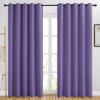 imageNICETOWN Blackout Lilac Purple Curtains for Sliding Glass Door 2 Panels  Thermal Insulated Grommet Room Darkening Window Drapes Sound Reducing Room Dividers for Living Room 2 Panels W66 x L84