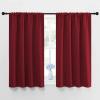 imageNICETOWN Burgundy Curtains Blackout Drape Panels  Lights Block Out Window Treatment Curtain Sets for Home Decoration on Christmas ampamp Thanksgiving Day Set of 2 Panels 42 by 45Inch