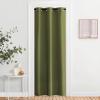 imageNICETOWN Curtain Blackout Drape Panel Single Panel 34 x 84 inch Olive Green 3 Pass Microfiber Noise Reducing Thermal Insulated Window Drapery with Grommet