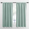 imageNICETOWN Curtains for Living Room 2 Panels Rod Pocket Thermal Drapes for Bedroom Room Darkning Fresh Shading Blinds Modern Home Decoration for Girls W42 x L63 in per Panel Seafoam Green