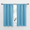 imageNICETOWN Kitchen Curtains Short Blackout Curtains ampamp Drapes Home Decoration Privacy Thermal Insulated Curtains for Unicorn Theam Room Teal Blue 34quot Wide 45quot Long 2 PCs