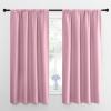 imageNICETOWN Kitchen Curtains Short Blackout Curtains ampamp Drapes Rouge Pink 42quot Wide by 54quot Long 2 PCs Thermal Insulated Blackout Curtain Panels for Kids Room Play Room