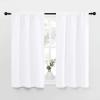 imageNICETOWN RV Curtains for Camper Windows White Kitchen Window Drapes Home Decoration Light Filtering for Small Window 34 Inches Wide by 40 Inches Long 1 Pair