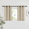imageNICETOWN Rustic Linen 102 inch Long Curtains for Living Room Grommet Privacy Added Thick Linen Weave with Light Filter Window Curtains ampamp Drapes for Bedroom Olive Green W55 x L102 2 PanelsAngora