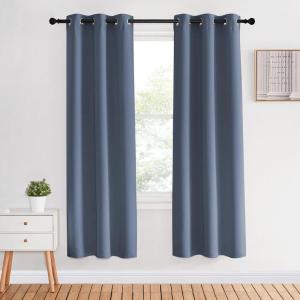 imageNICETOWN Blackout Curtains for Bedroom Stone Blue 34quot Wide by 70quot Long Home Decoration Thermal Insulated Noise Reducing Curtains ampamp Drapes for Boys Room Privacy Panels