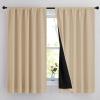 imageNICETOWN Full Shade Curtain Panels Pair of Energy Smart Rod Pocket Blackout Drapes for Guest Room Window Thermal Insulated Guest Room Lined Window DressingSilver Grey 52 x 72 inchBiscotti Beige