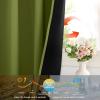 imageNICETOWN Full Shade Curtain Panels Pair of Energy Smart Rod Pocket Blackout Drapes for Guest Room Window Thermal Insulated Guest Room Lined Window DressingSilver Grey 52 x 72 inchOlive Green